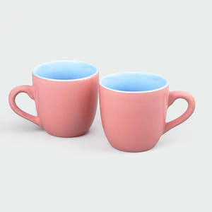 Blush Elegance 200ml Ceramic Espresso <b>Cups</b> Set of 6 Glossy Porcelain with Classic and Modern Design Durable for Afternoon <b>Tea</b> - Product Image 2