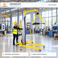 CE ISO MAL-79 7,9 m 200 kg Élévateur manuel portable en aluminium avec base pliable