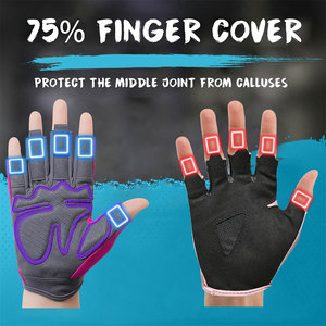 Gants de sport personnalisés pour la musculation, le cyclisme et la remise en forme, demi-gants antidérapants et imperméables pour femmes, à bas prix - Product Image 2