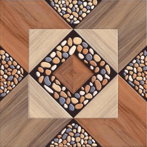Azulejo de suelo laminado de parquet de madera de clic impermeable de ingeniería Niceway 400x400mm baldosas de cerámica de madera - Product Image 2