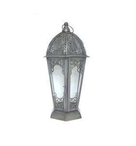 Refined iron lantern suitable for decorative lighting arrangements during festive occasions and stylish home gatherings - Product Image 5