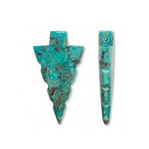 Punta de flecha de turquesa azul de alta calidad, piedra natural, gema curativa, agate, puntas de flecha curativas, mayorista de puntas de flecha - Product Image 6