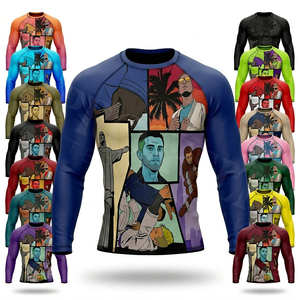 Nouveau design – T-shirts de compression souples et confortables pour l'intérieur – Vêtements de fitness tendance pour BJJ – Rashguard polyvalent pour le kickboxing - Product Image 1