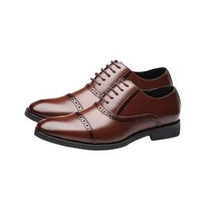 Zapatos Oxford de Cuero para Boda, para Hombre, Punta Redonda, Cuero Vacuno Premium, Colección Elegante y Formal, Fabricante Mayorista Global - Product Image 5