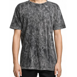 T-shirt délavé à l'acide de qualité supérieure pour hommes, léger, couleur personnalisée, t-shirt délavé à l'acide, vêtement décontracté pour hommes - Product Image 1