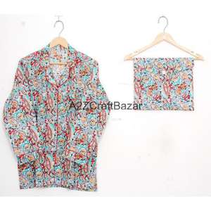 Conjuntos de Pijamas de Algodón de Alta Calidad para Mujer, Suministro Directo de Fábrica, Ropa de Dormir para Hombre al por Mayor - Product Image 2