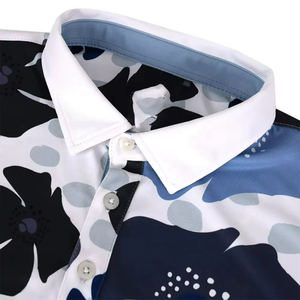 Camiseta de Golf Casual con Cuello en V, Personalizable con Logotipo, Color Sólido, Tejido de Punto Fino, Manga Corta, al por Mayor - Product Image 1