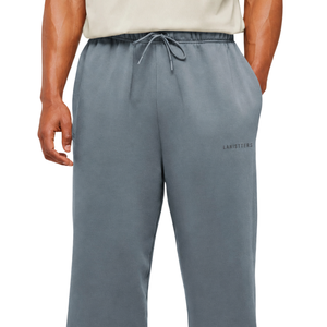 Custom Mens Logo Fleece <b>Trousers</b> Relaxed Tapered Fit Drawstring Waist <b>Cuffed</b> Sweatpants OEMs Apparel Factory Wholesale Suppliers - Product Image 3