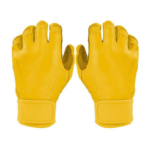 Gants de frappe de baseball de qualité supérieure, couleur, taille et logo personnalisés, tailles adultes et jeunes, meilleurs gants de frappe en cuir véritable. - Product Image 2