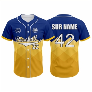 Custom Baseball Jersey Set 100% Polyester Breathable Quick Dry Sublimation Team Uniform OEM Private <b>Label</b> Supply Summer Letter - Product Image 1