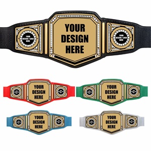 Customized Logos MMA Boxing World Heavyweight Championship Belts WBC Adult Size Brass Zinc Leather Strap Belt Adult Size - Product Image 1