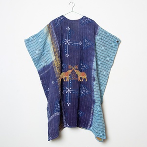 New Arrival Vintage Cotton Floral Printed Women Wear Night Soft and Comfortable Kantha Quilted <b>Kaftan</b> - Product Image 3