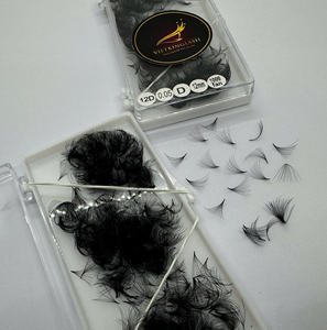 Ultra Speed 3D 6D 10D 20D Super Fans Point Base Promade Russian <b>Volume</b> <b>Lashes</b> 8-25MM Wispy Premade <b>Lashes</b> - Product Image 5