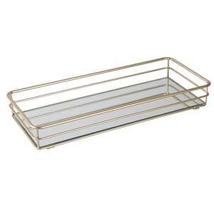 Bandeja de Servicio Rectangular Moderna Hecha a Mano, de Aluminio Plateado y Acrílico, Apta para Lavavajillas, de Lujo, Venta al Por Mayor - Product Image 3