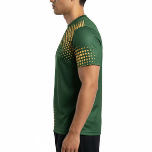 Wholesale Custom Sports T Shirt Quick Dry Polyester Gym Running Training Shirt Soccer Jersey OEM ODM Manufacturer - Product Image 3