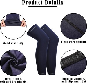 Manchons de compression intégraux antidérapants pour mollets, idéaux pour la course, le basketball, le cyclisme – Vêtements personnalisés OEM en gros - Product Image 6