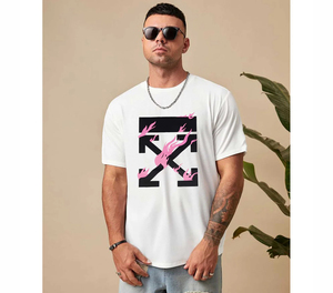 Custom Unisex 100% Premium Cotton <b>Tshirt</b> Customize Dtg Image Graphic Different Pattern Printing Logo Men's O-neck T-shirt - Product Image 4