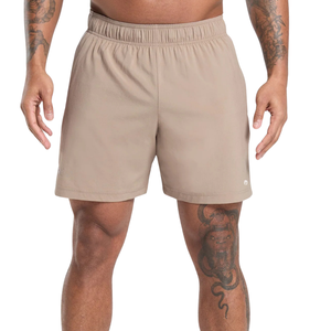 Pantalones Cortos Deportivos para Hombre, Ajustados, de 7 Pulgadas, Ligeros, para Gimnasio, Entrenamiento, Running, Fitness, Color Marrón Cemento y Gris Guijarro - Product Image 1