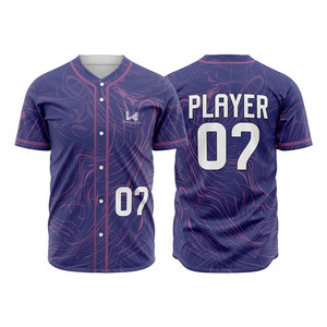 Custom Unisex <b>Baseball</b> Jersey Short Sleeve Full Button Closure Custom Front Logo Breathable Polyester All Seasons Regular Fit - Product Image 4