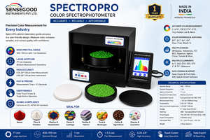 Espectrofotómetro de Color Portátil, Ancho de Banda Espectral de 400-700nm, Resolución de 1nm |   Control de Calidad Profesional para Medición de Color - Product Image 2