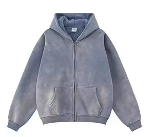 Custom Logo <b>Plain</b> <b>Hoodie</b> Men Light Grey Solid Oversized Drop Shoulder Heavyweight 320GSM Fleece Hooded Sweatshirt - Product Image 3