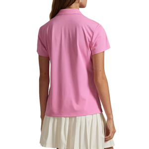 Camiseta Polo Rosa de Moda para Mujer, Cómoda, Transpirable, de Algodón, Informal, con Logotipo Personalizado, Venta al Por Mayor - Product Image 4