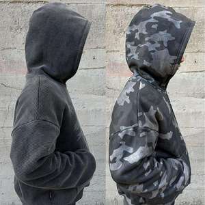 Sudadera con Capucha de Diseño Color Block, Moda Urbana Contemporánea, Patrón Único, Tela Suave y Cómoda, Atractivo Moderno y a la Moda - Product Image 5