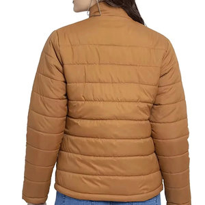Veste matelassée pour femme, style streetwear décontracté tendance, tissu doux, séchage rapide, coupe confortable, fabrication directe OEM. - Product Image 3