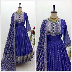 Ensembles de styliste pour femmes Robe de soirée élégante avec Dupatta et tenue de mariage élégante Pent - Product Image 4