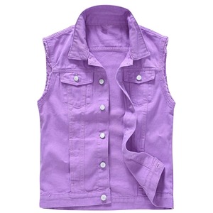 Gilet en jean pour homme sans manches, lavable, confortable, anti-boulochage, haute résistance, dernière version, anti-rétrécissement, le meilleur gilet en jean pour homme - Product Image 1