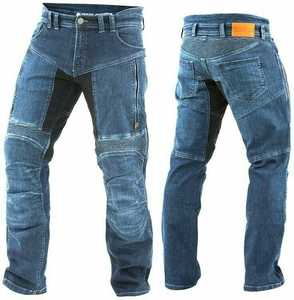 Pantalones de Motocicleta para Hombre con Protección en las Rodillas, Mezclilla Azul, Anti-UV, para Todas las Estaciones - Product Image 6