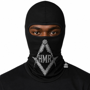 Balaclava y Mascarilla de Forro Polar con Estampado Personalizado para Uso Exterior, Estilo Masónico Griego, para Hermandades y Fraternidades - Product Image 1