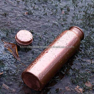 Imágenes clásicas hechas a mano imprimen botella de agua multiusos de gran capacidad cobre puro con arte Meena con tapa - Product Image 6