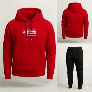 เสื้อฮู้ดดี้คนท้องผ้าฟลีซเนื้อหนา 380gsm ทรงปกติ สวมใส่สบาย พร้อมลายปักพิมพ์นูน ชุดเซ็ตสองชิ้น กางเกงวอร์มขายาว ผู้ชาย สั่งทำได้ เสื้อพูลโอเวอร์ - Product Image 5