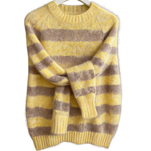 Pull en maille plate en polyester/coton pour femme VIBE SEWN, col rond, manches longues, standard, chaud, décontracté, hiver, couleur unie - Product Image 3
