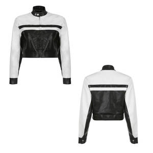 Chaquetas de Cuero de Moda para Mujer, Diseño de Cuello Camisero Personalizado, Chaquetas de Cuero Genuino - Product Image 6