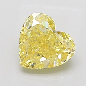 Diamante Suelto en Forma de Corazón, Color Amarillo Intenso, 2.01 Ct, Claridad VS1, Corte Excelente, Certificado, para Joyería de Lujo - Product Image 1