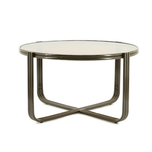 Table basse ronde moderne avec plateau en marbre et structure en acier, style haut de gamme, design antique, meubles de salon écologiques - Product Image 4