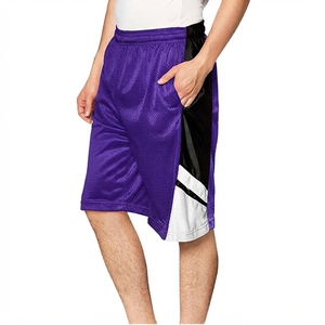 Factory Direct Wholesale Men's Plus Size Knitted Jogger Shorts Drawstring Mesh Workout Gym Sports Shorts Silk Screen Printed - Product Image 4