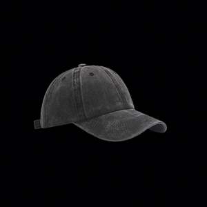 Casquette de baseball en daim vieilli uni pour homme, style football, avec logo personnalisé, pour hommes - Product Image 1