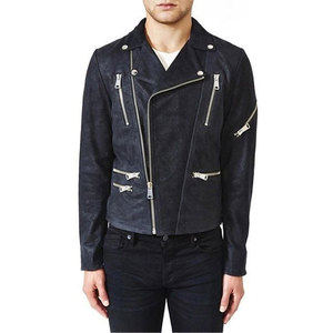 Blouson Moto en Cuir Gothique Steampunk pour Homme, Veste Zippée, Vêtement d'Extérieur, Vente en Gros 2026 - Product Image 3