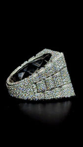 Custom Company Logo Vvs Iced Out Moissanite Diamond Hip Hop <b>Ring</b> Pass Diamond Test 925 Silver Fine Jewelry for <b>Men</b> - Product Image 6