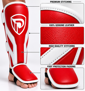 New Wholesale DUMELA INTERNATIONAL Martial Arts Kick Boxing Taekwondo <b>Shin</b> <b>Guards</b> Leather Durable Customizable <b>MMA</b> Equipment - Product Image 3