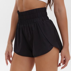 High <b>Waist</b> Knitted Women's Skorts Solid Navy Blue Sporty Quick Dry <b>Elastic</b> <b>Waist</b> Short Pants - Product Image 2