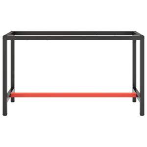 Table de travail en métal avec cadre noir mat thermolaqué - Product Image 3