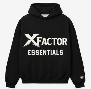 เสื้อฮู้ดโอเวอร์ไซส์ผู้ชาย XFactor Essentials ผ้าฝ้ายเฟรนช์เทอร์รี่ สวมใส่สบายๆ สำหรับฤดูใบไม้ร่วง พิมพ์ลายโลโก้ด้านหน้า - Product Image 3