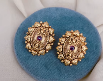Simple Look Stylish Premium Quality Gold Plated <b>Tops</b> <b>Earrings</b> Beautiful Perfect for Wedding Wear Traditional Wear For Women - Product Image 2