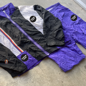 Chaqueta Deportiva Personalizada de Baloncesto, Talla Grande, Morado y Naranja, para Calentamiento, RARO, VTG - Product Image 5