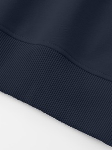 Sudadera cómoda de hombre con media cremallera, cuello alto, manga larga, de algodón de alta calidad, tejido de felpa, informal. - Product Image 4