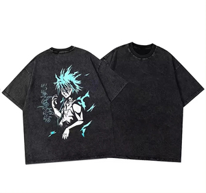 Camiseta Oversize de Gran Gramaje con Lavado Ácido Estilo Streetwear 2026 |   Camisetas con Logotipo Personalizado, Lavadas, de Alta Calidad y Agradables al Tacto - Product Image 2